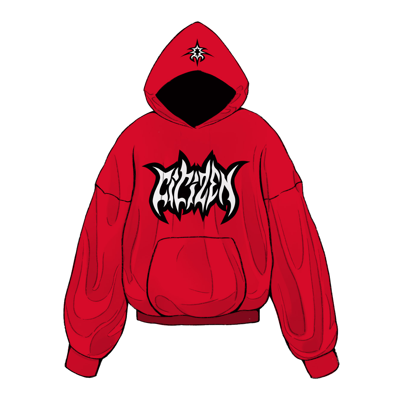 CITIZEN RED HOODIE